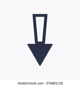  arrow icon, vector illustration. Flat design  