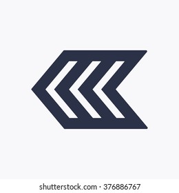   arrow icon, vector illustration. Flat design  