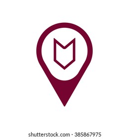   arrow icon, vector illustration. Flat design  