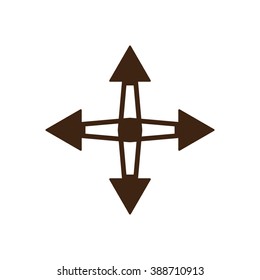  Arrow icon, vector illustration. Flat design style