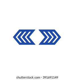  arrow  icon, vector illustration. Flat design style