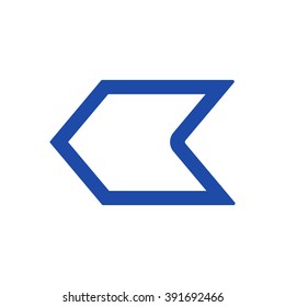  arrow  icon, vector illustration. Flat design style