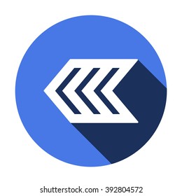  arrow  icon, vector illustration. Flat design style