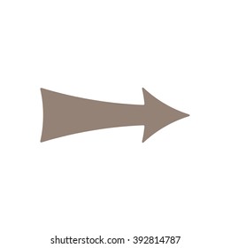  arrow  icon, vector illustration. Flat design style
