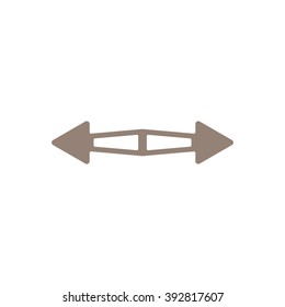 arrow  icon, vector illustration. Flat design style