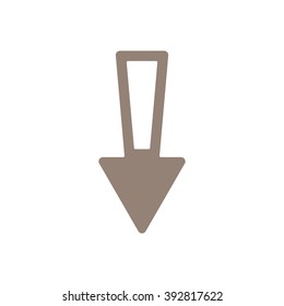  arrow  icon, vector illustration. Flat design style