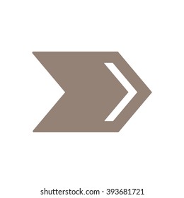  arrow  icon, vector illustration. Flat design style