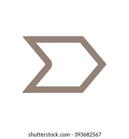  arrow  icon, vector illustration. Flat design style