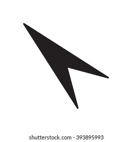  Arrow   icon, vector illustration. Flat design style