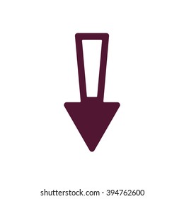  arrow  icon, vector illustration. Flat design style