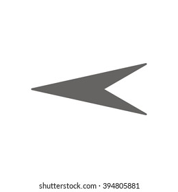  Arrow   icon, vector illustration. Flat design style
