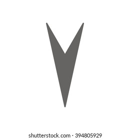  Arrow   icon, vector illustration. Flat design style