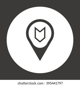   arrow  icon, vector illustration. Flat design  
