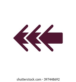  arrow  icon, vector illustration. Flat design style