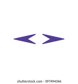  Arrow   icon, vector illustration. Flat design style