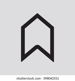  arrow  icon, vector illustration. Flat design style