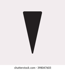  Arrow   icon, vector illustration. Flat design style