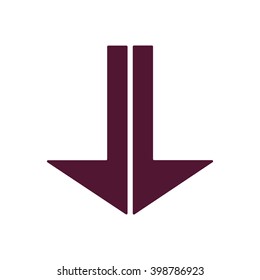  arrow  icon, vector illustration. Flat design style
