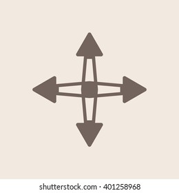  Arrow  icon, vector illustration. Flat design style