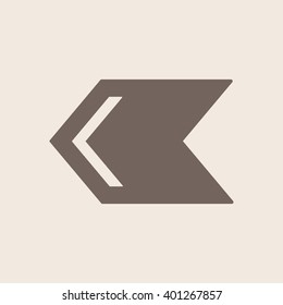  arrow  icon, vector illustration. Flat design style