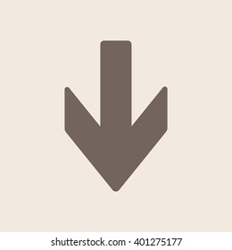  Arrow   icon, vector illustration. Flat design style