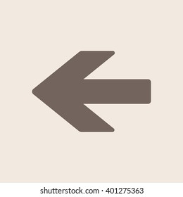  Arrow   icon, vector illustration. Flat design style