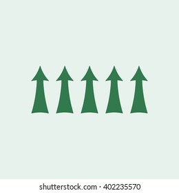  arrow  icon, vector illustration. Flat design style