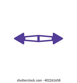  arrow  icon, vector illustration. Flat design style