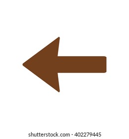 Arrow icon, vector illustration. Flat design style