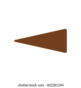 Arrow icon, vector illustration. Flat design style