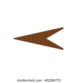 Arrow icon, vector illustration. Flat design style