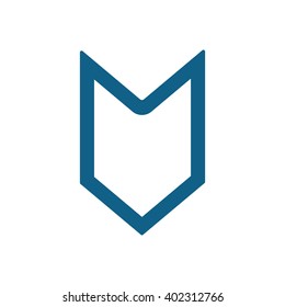  arrow  icon, vector illustration. Flat design style
