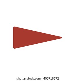  Arrow   icon, vector illustration. Flat design style