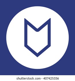  arrow  icon, vector illustration. Flat design style