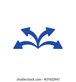  Arrow   icon, vector illustration. Flat design style