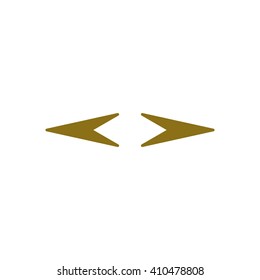 Arrow   icon, vector illustration. Flat design style