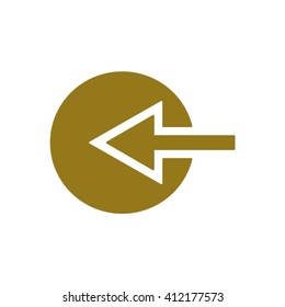  arrow  icon, vector illustration. Flat design style