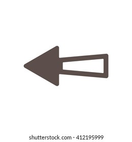  arrow  icon, vector illustration. Flat design style