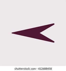 Arrow   icon, vector illustration. Flat design style