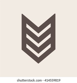  arrow  icon, vector illustration. Flat design style