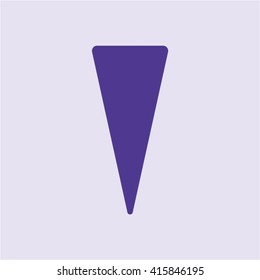  Arrow   icon, vector illustration. Flat design style