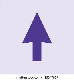  Arrow   icon, vector illustration. Flat design style