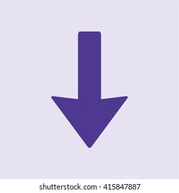  Arrow   icon, vector illustration. Flat design style