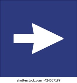  Arrow   icon, vector illustration. Flat design style