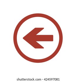  Arrow   icon, vector illustration. Flat design style