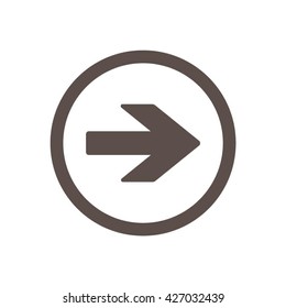  Arrow   icon, vector illustration. Flat design style