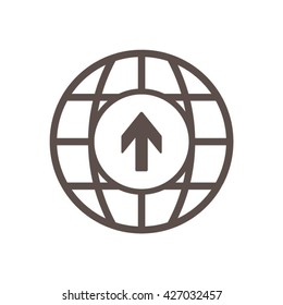  Arrow   icon, vector illustration. Flat design style