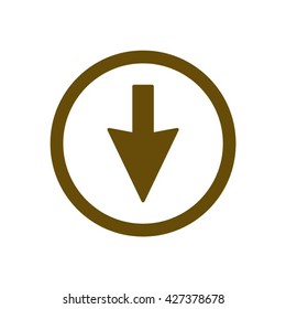  Arrow   icon, vector illustration. Flat design style