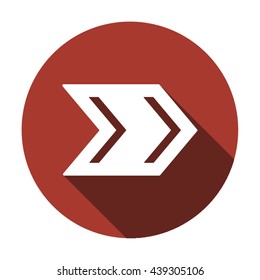  arrow  icon, vector illustration. Flat design style