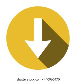  Arrow   icon, vector illustration. Flat design style